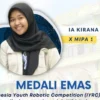 Kirana Insani Raih Medali Emas Kompetisi Game Robot