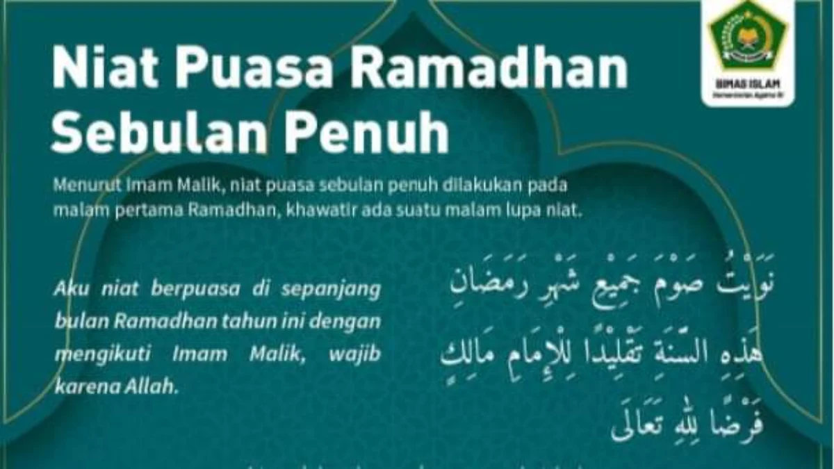 Inilah Bacaan Niat Puasa Ramadan Beserta Artinya