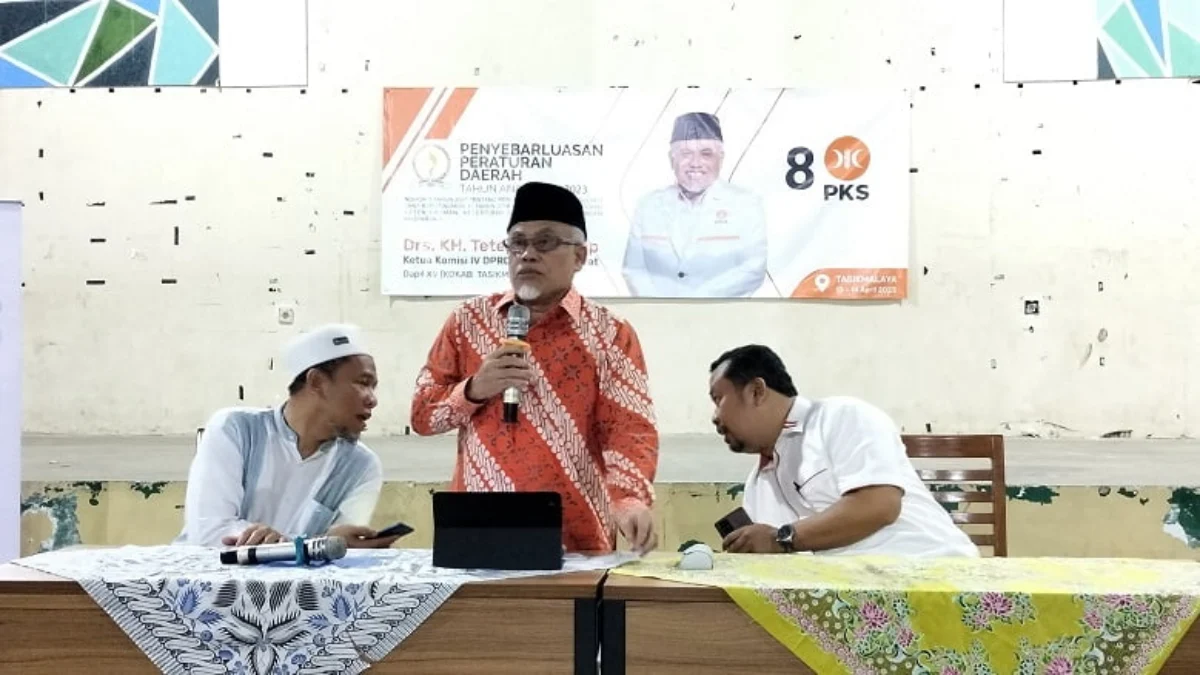 Anggota DPRD Provinsi Jawa Barat Tetep Abdulatip menyosialisasikan Perda Nomor 5 Tahun 2021.