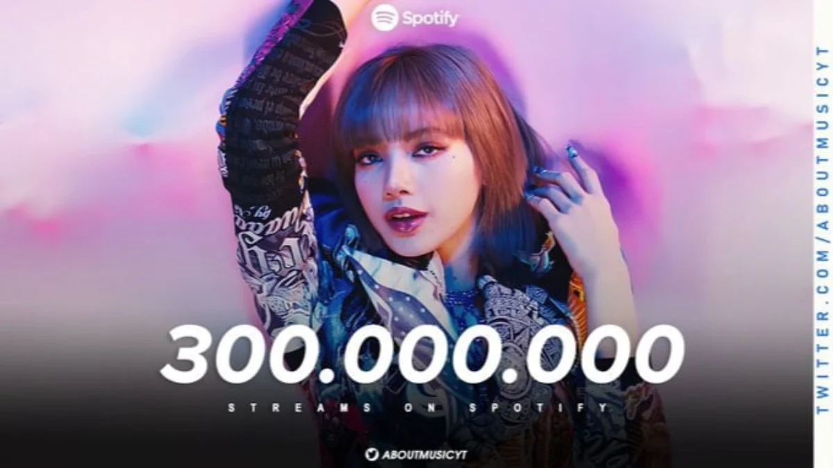 Lisa blackpink menjadi soloist k-pop pertama dengan dua lagu melampaui 300.000 streaming di spotify