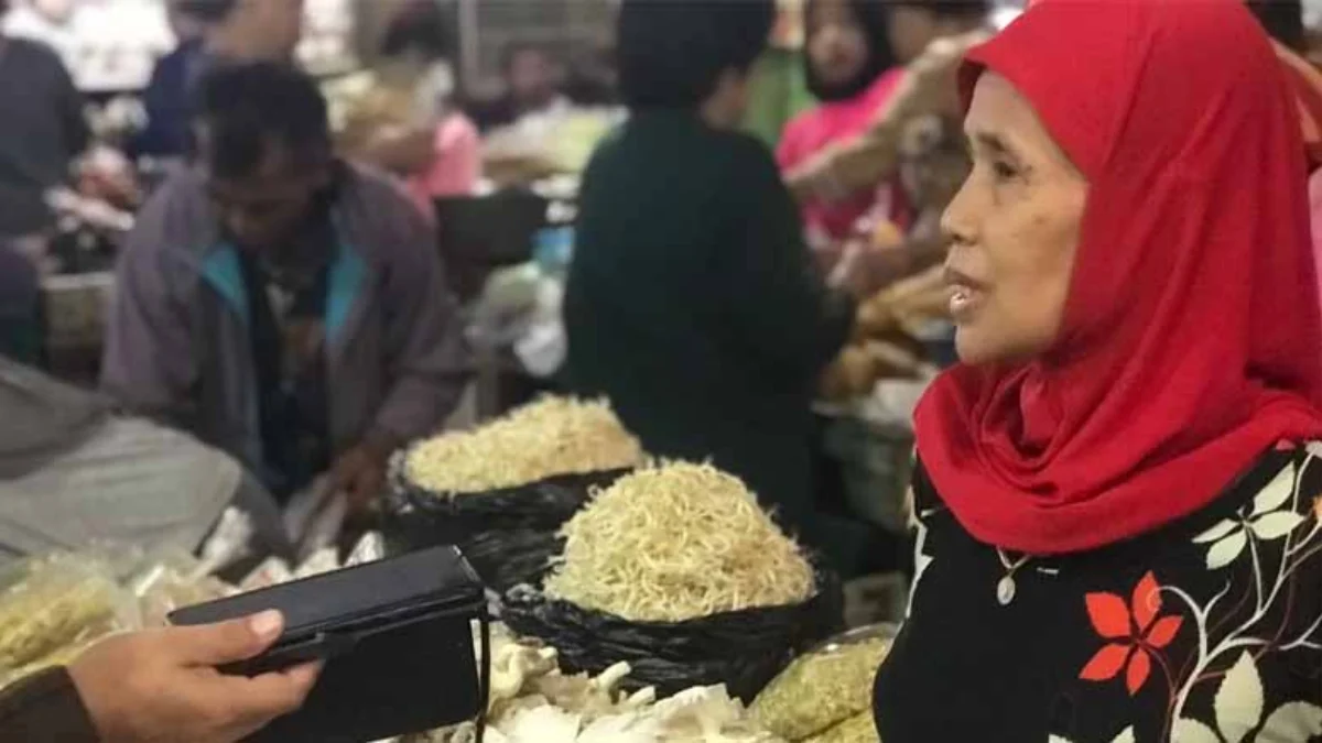 Pedagang di Pasar Banjar
