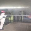 gudang gas lpg terbakar