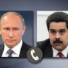 Presiden rusia vladimir putin melakukan pembicaraan dengan presiden venezuela Nicolas Maduro lewat telepon.