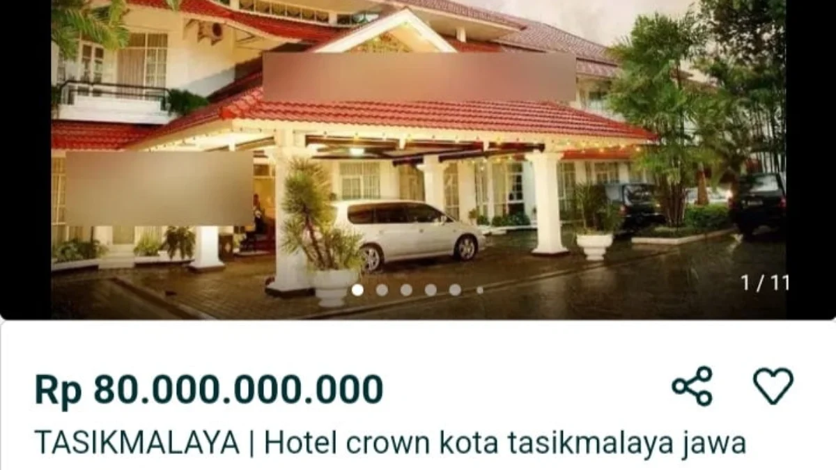 Benarkah Hotel Crown Tasikmalaya Mau Dijual? Cek Fakta Yuk!