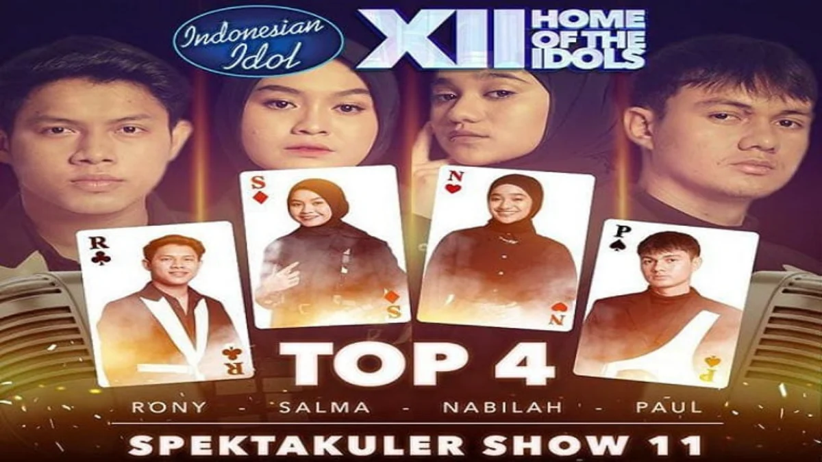 Bocoran Lagu Top 4 Indonesian Idol XII di Spektakuler Show 11