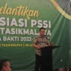 Pj Wali Kota Tasikmalaya Cheka hadiri Pelantikan PSSI Kota Tasikmalaya