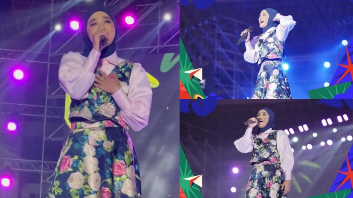 Nabila Taqiyyah Menyihir Warga Solo, Tampil Anggun dan Menawan di Konser Musik Langit Benderang