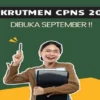 Rekrutmen CPNS 2023 Bakal Dibuka September