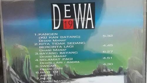 Lagu kangen dari DEWA 19 sukses menjadi all time-hits sejak dirilis pada album perdana Dewa 19 tahun 1992