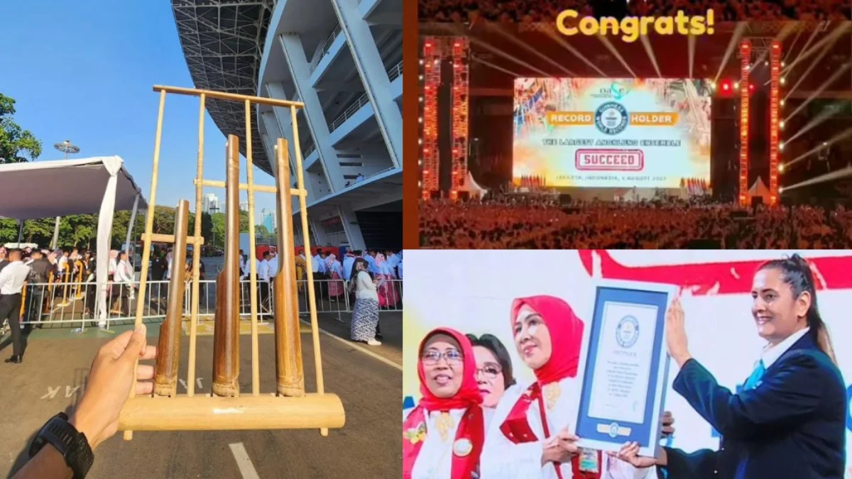 Indonesia Berhasil Pecahkan Guinness World Records Pagelaran Angklung Terbesar di Dunia 2023