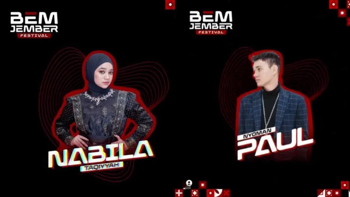 Nabila Taqiyyah dan Nyoman Paul Idol Bakal Meriahkan Event BEM Jember Festival 2023