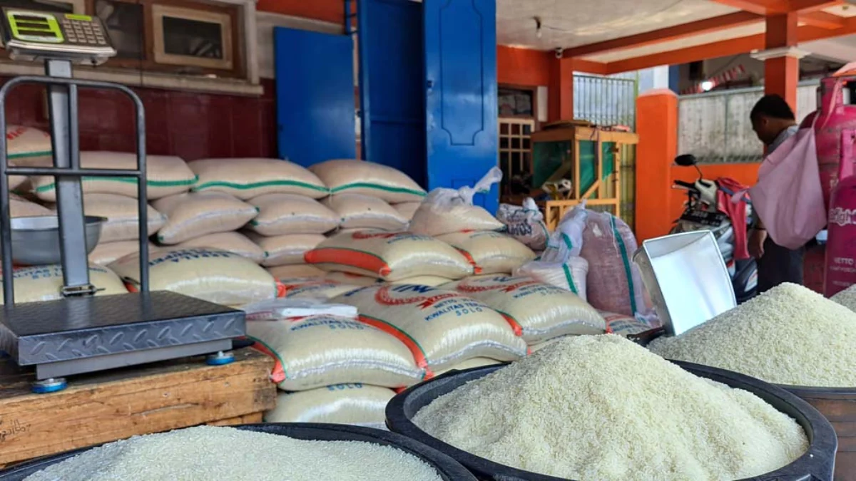 harga beras di Kota Banjar