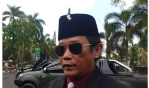 ketua kwarcab ciamis Nanang Permana tegaskan anggota pramuka wajib punya KTA.