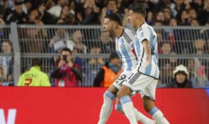 Tampil Tanpa Lionel Messi, Argentina Unggul 1-0