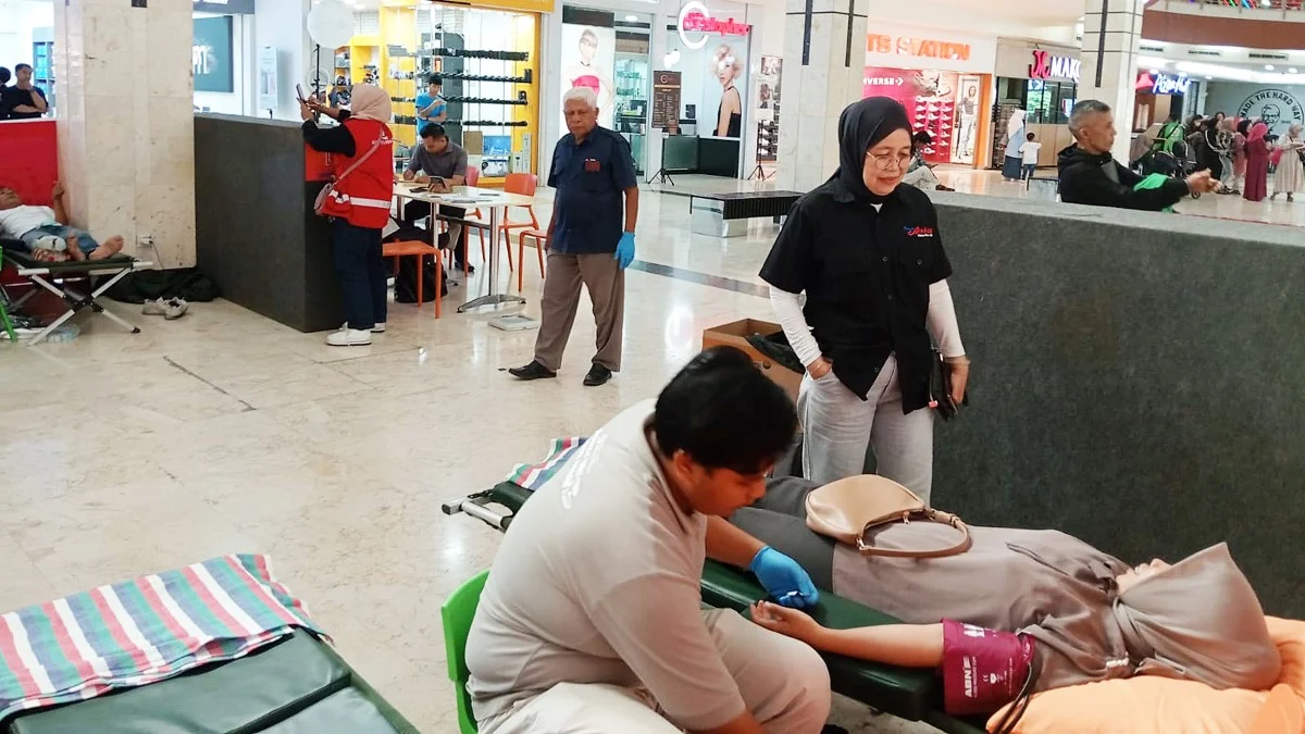 donor darah di Plaza Asia Tasikmalaya